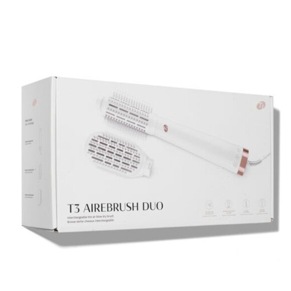 T3 AIREBRUSH DUO Dual-Attachment Blow Dry Brush‎ NWT